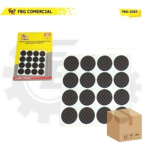 FBG-3283 PROTETOR EVA AUTOADESIVO REDONDO PRETO 2CM