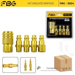 FBG-M 3024 KIT DE ENGATE RAPIDO 5 PÇ