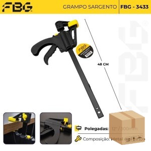 FBG-M 3433 GRAMPO SARGENTO DE APERTO 12