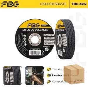 FBG-M 3392 DISCO DE DESBASTE 20 PCT C/5
