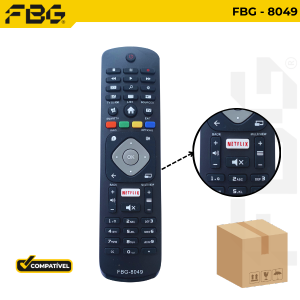 FBG-M 8049 SMART COMPATÍVEL C/  PHILIPS C/ NETFLIX