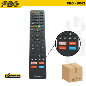 FBG-M 9063 SMART COMPATÍVEL C/  PHILCO C/ YOUTUBE/ NETFLIX/GLOBOPLAY/PRIME VIDEO